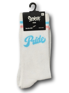 3/$18 "Pride" Trans Flag Funny Novelty Crew Socks - NWT